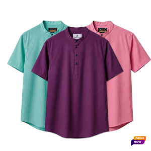 3 Pcs Half Sleeve OXF Katua-Pest+Misty+Purple